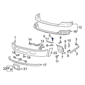 Ford OE - Bumper Face Bar Bolt