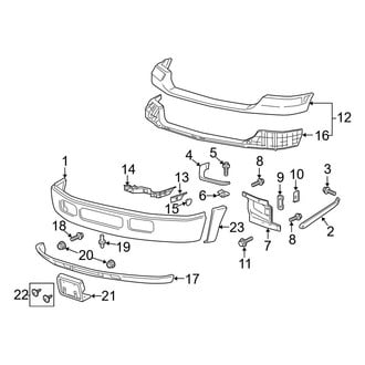 Ford OE - Front Bumper - Bumper & Components (Cab & Chassis - Crew Cab / Cab & Chassis - Conventional)