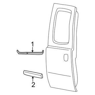 Ford OE - Rear Door - Exterior Trim (Cab & Chassis - Crew Cab)