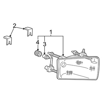 Ford OE - Front Lamps - Headlamp Components (Composite), (Cab & Chassis - Crew Cab / Cab & Chassis - Conventional)