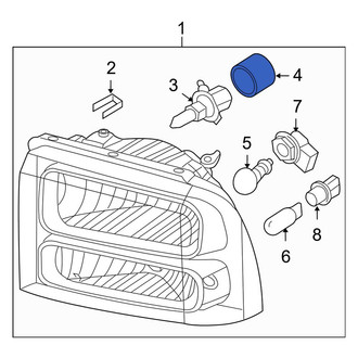 Ford OE - Front Headlight Retaining Ring