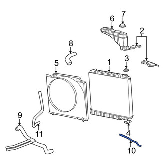 Ford OE - Engine Coolant Overflow Hose