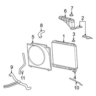 Ford OE - Cooling - Radiator & Components (5.4L)