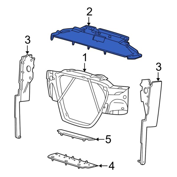 Radiator Support Air Deflector