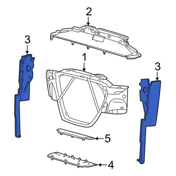 Radiator Support Air Deflector