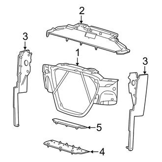 Ford OE - Radiator Support (Cab & Chassis - Crew Cab / Cab & Chassis - Conventional 6.0L)