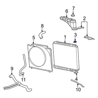 Ford OE - Upper Radiator Insulator