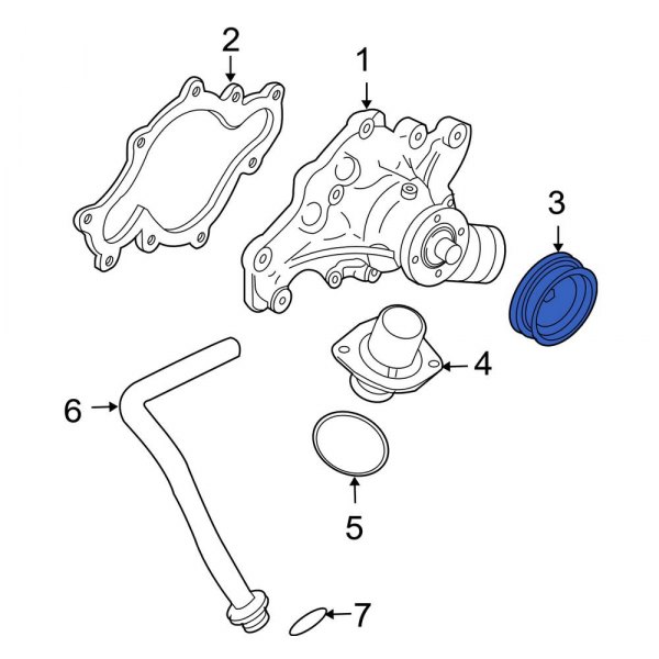 Engine Water Pump Pulley