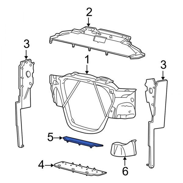 Radiator Support Air Deflector