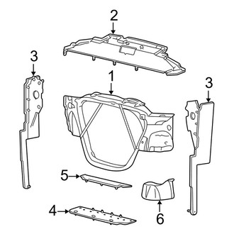 Ford OE - Radiator Support (Cab & Chassis - Crew Cab / Cab & Chassis - Conventional 7.3L)