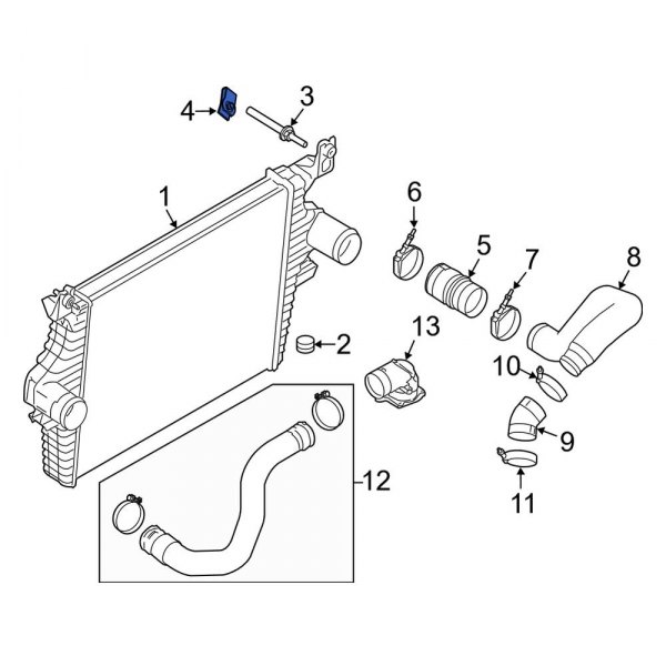 Intercooler Nut