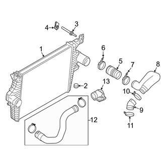 Ford OE - Cooling - Intercooler (Cab & Chassis - Crew Cab / Cab & Chassis - Conventional 6.0L)