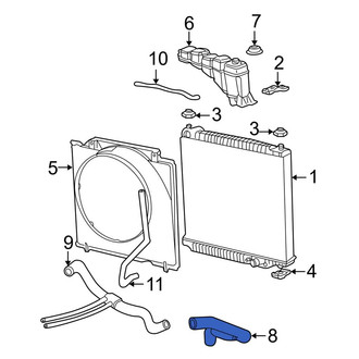 Ford OE - Upper Radiator Coolant Hose