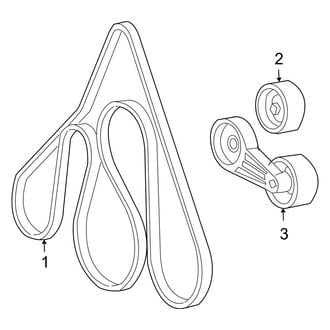 Ford OE - Cooling - Belts & Pulleys (Cab & Chassis - Crew Cab / Cab & Chassis - Conventional 6.8L)