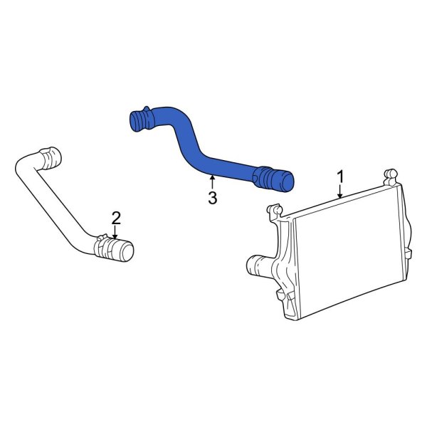 Ford OE 1C3Z6K769AA Left Intercooler Pipe