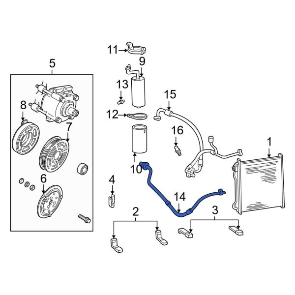 A/C Refrigerant Hose