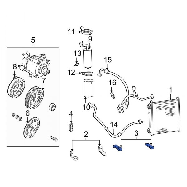 A/C Condenser Mount