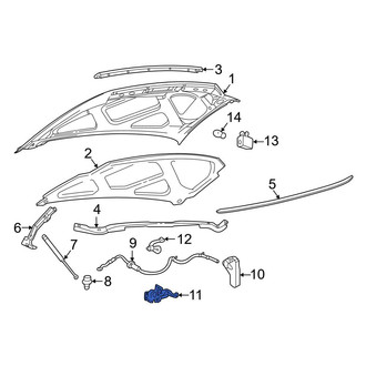 Ford OE - Front Hood Latch