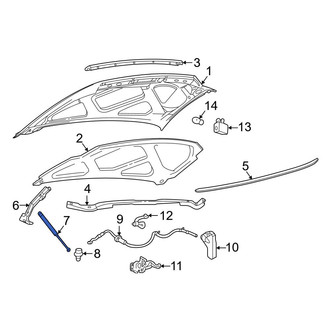 Ford OE - Right Hood Lift Support