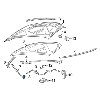 Ford OE - Front Hood Stop Buffer