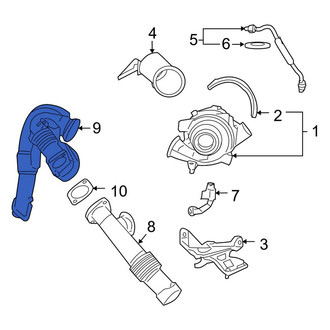 Ford OE - Left Turbocharger Inlet Hose