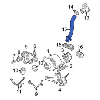 Ford OE - Left Exhaust Pipe