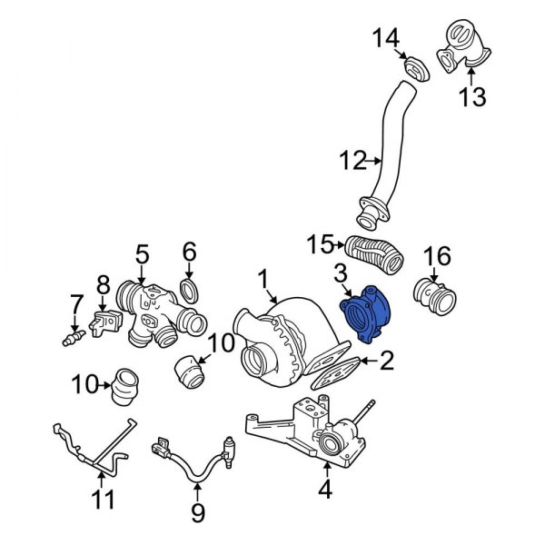 Turbocharger Outlet Tube