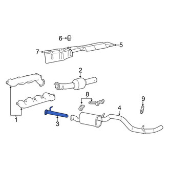 Ford OE - Left Exhaust Pipe