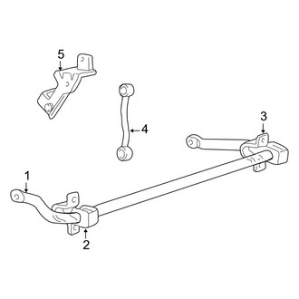 Ford OE - Front Suspension - Stabilizer Bar (Monobeam Axle), (Cab & Chassis - Crew Cab / Cab & Chassis - Conventional 4 X 2)