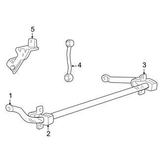 Ford OE - Front Suspension - Stabilizer Bar & Components (Cab & Chassis - Crew Cab / Cab & Chassis - Conventional 4 X 4)