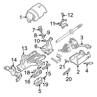 Ford OE - Steering Column - Shroud, Switches & Levers (Cab & Chassis - Crew Cab / Cab & Chassis - Conventional)