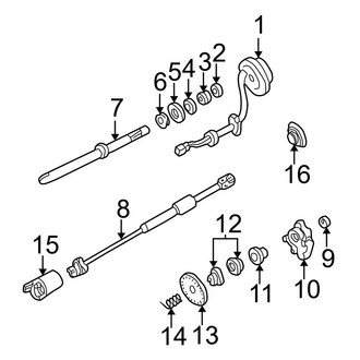 Ford OE - Steering Column - Shaft & Internal Components (Cab & Chassis - Crew Cab)