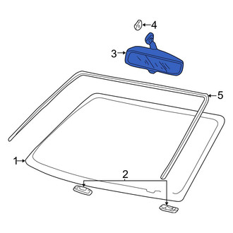 Ford OE - Front Interior Rear View Mirror