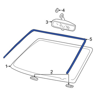 Ford OE - Front Windshield Molding
