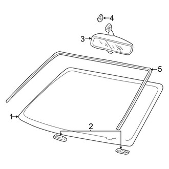 Ford OE - Windshield - Glass (Cab & Chassis - Crew Cab / Cab & Chassis - Conventional)