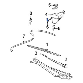 Ford OE - Windshield Washer Pump