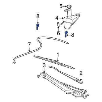 Ford OE - Front Windshield Washer Nozzle
