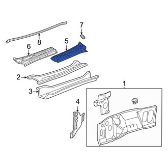 Ford OE - Right Cowl Cover