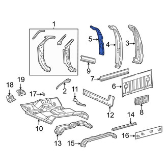 Ford OE - Rear Right Inner Truck Cab Back Panel