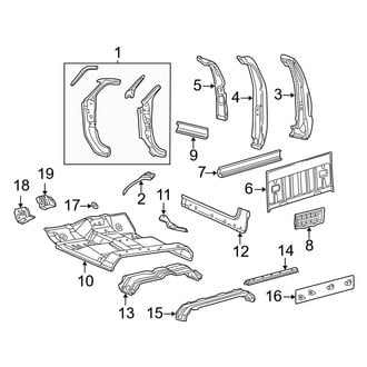 Ford OE - Cab - Back Panel (Regular Cab), (Cab & Chassis - Conventional)