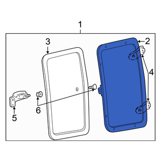 Ford OE - Front Left Door Glass