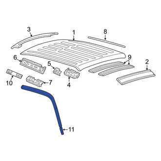 Ford OE - Left Roof Panel Weatherstrip