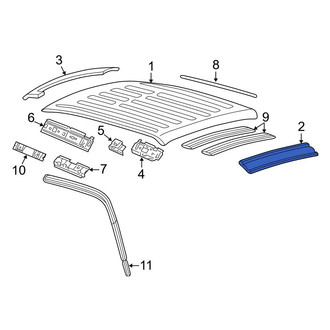 Ford OE - Front Roof Header Panel