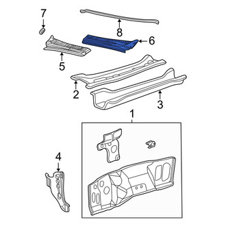 Ford OE - Left Cowl Cover