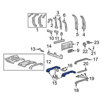 Ford OE - Front Floor Pan Crossmember