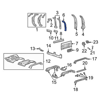 Ford OE - Rear Right Inner Truck Cab Back Panel