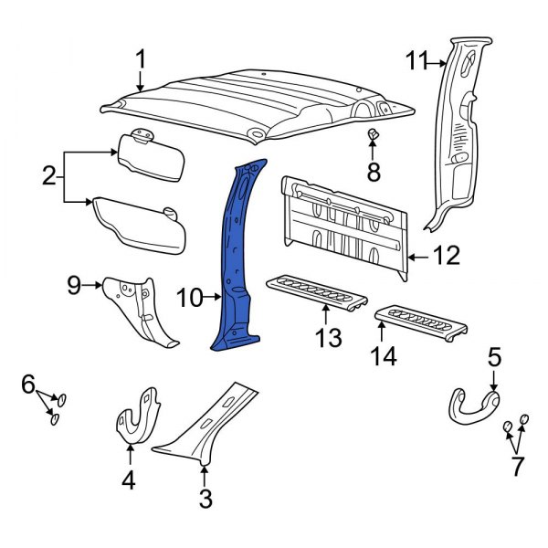 Door Pillar Post Trim Set