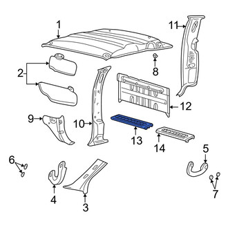 Ford OE - Left Liftgate Trim Scuff Plate