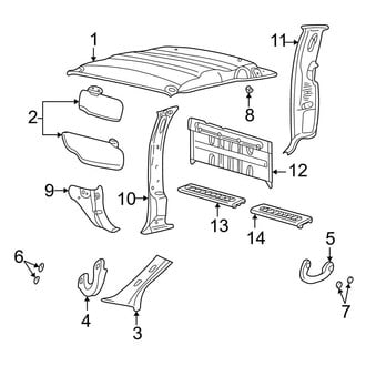 Ford OE - Cab - Interior Trim (Cab & Chassis - Crew Cab)