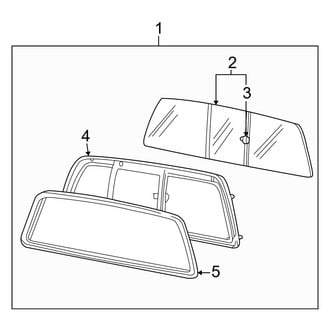 Ford OE - Back Glass - Glass (Sliding Window, W/O Power), (Cab & Chassis - Crew Cab / Cab & Chassis - Conventional)
